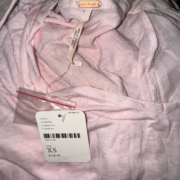 Free People Boho Pink and Floral Tunic Top - Picture 9 of 9